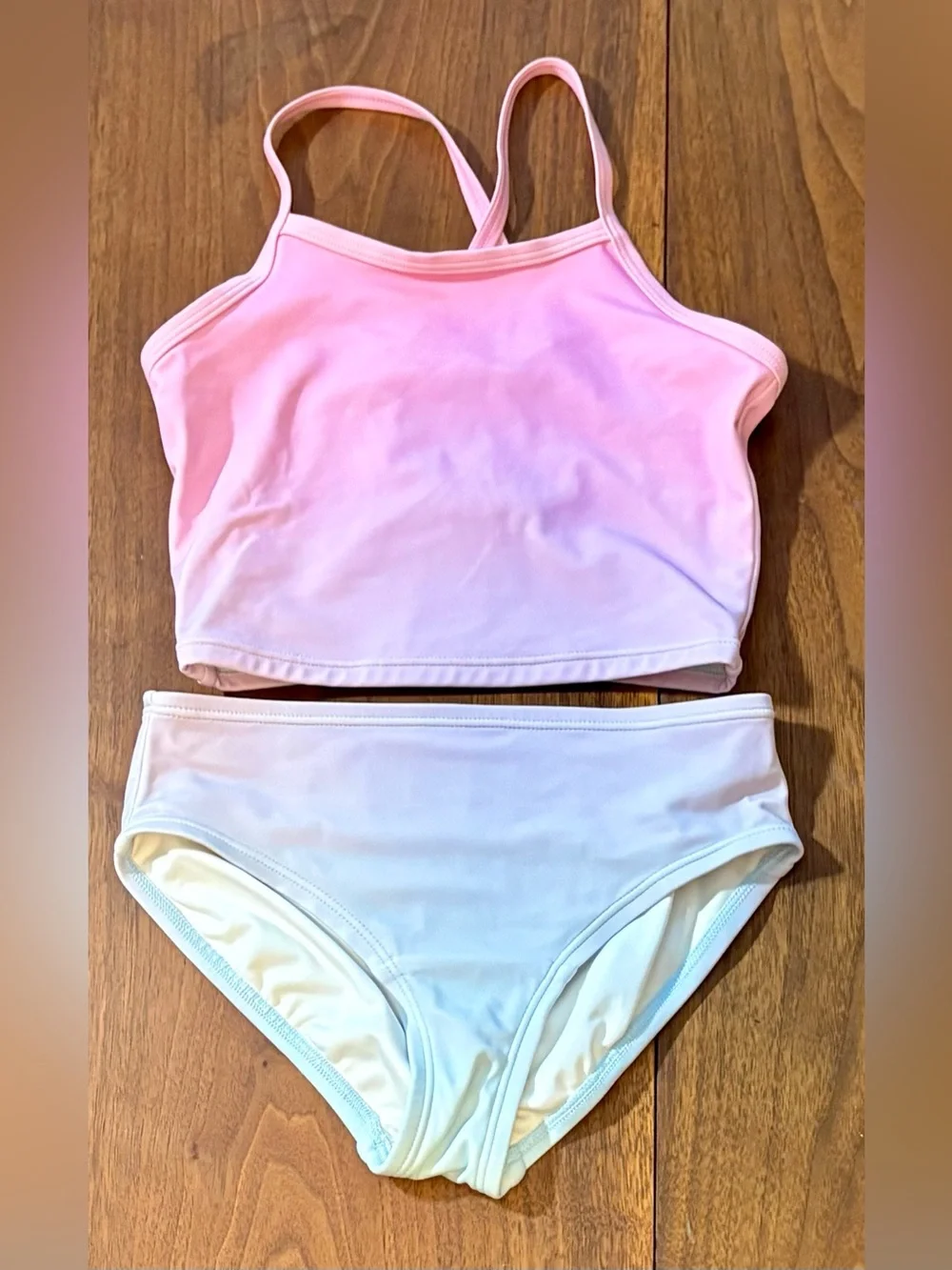 Hanna Andersson Girls Tankini Swimsuit Size 8 / 130